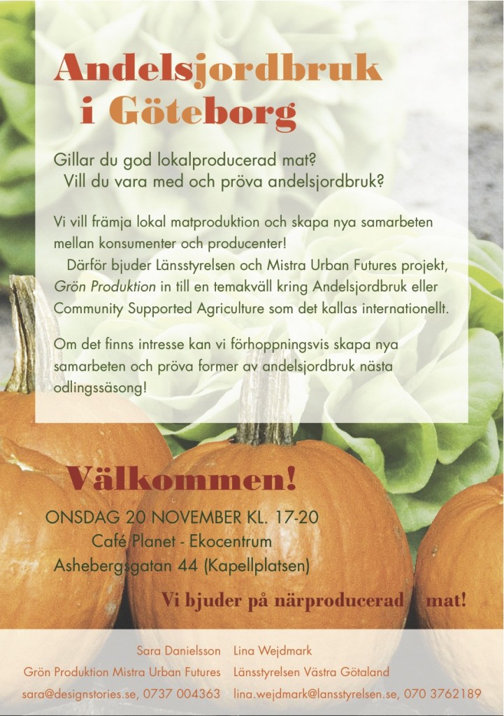Andelsjordbruk Ekocentrum 20 nov